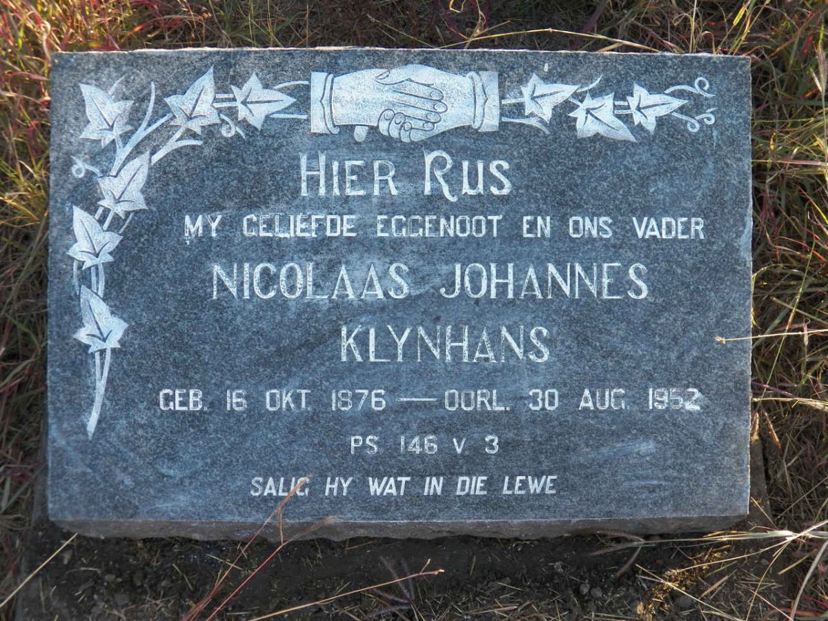 KLYNHANS Nicolaas Johannes 1876-1952