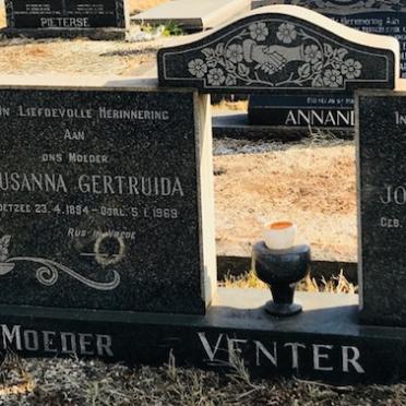 VENTER Joachim Marthinus 1880-1965 &amp; Susanna Gertruida COETZEE 1884-1969