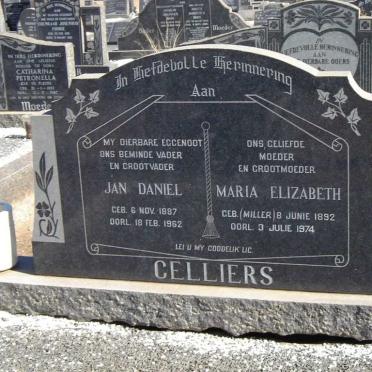 CELLIERS Jan Daniel 1887-1962 &amp; Maria Elizabeth MILLER 1892-1974