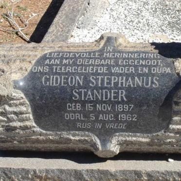 STANDER Gideon Stephanus 1897-1962 &amp; Anna Christina 1907-1981_2