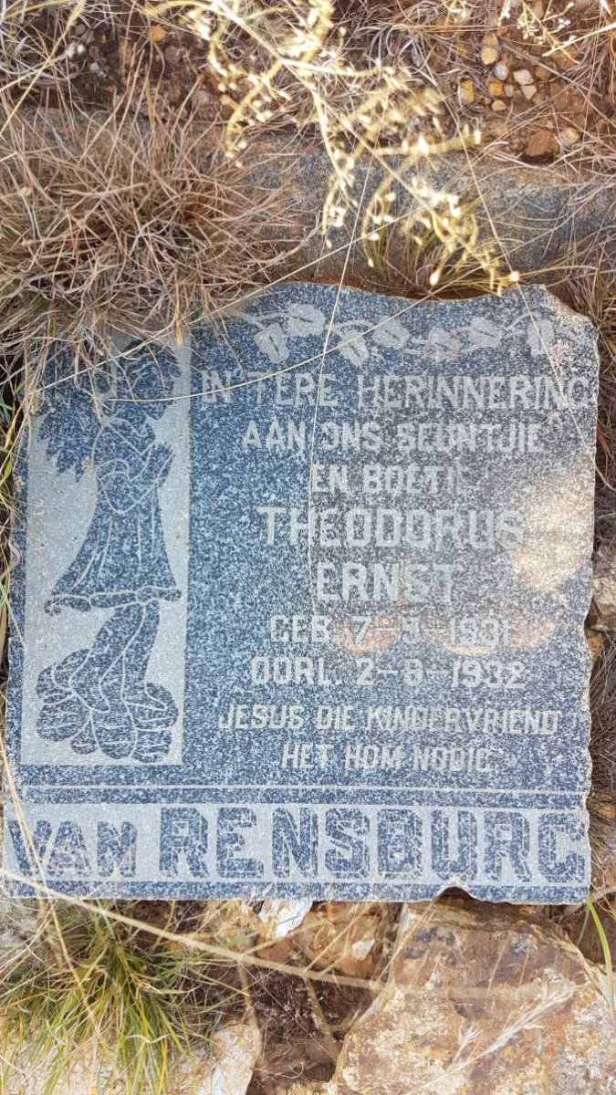 RENSBURG Theodorus Ernst, van 1931-1932
