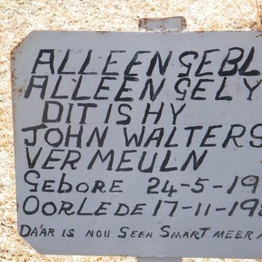 VERMEULN John Walters 1912-1986