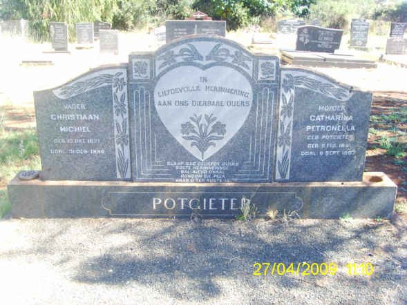 POTGIETER Christiaan Michiel & Catharina Petronella POTGIETER