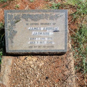 JACKSON James Andrew 187?-1942
