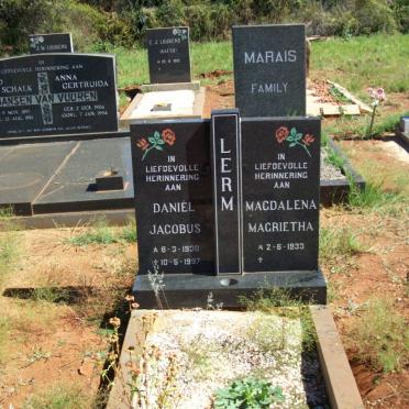 LERM Daniel Jacobus 1930-1997 &amp; Magdalena Magrietha 1933-
