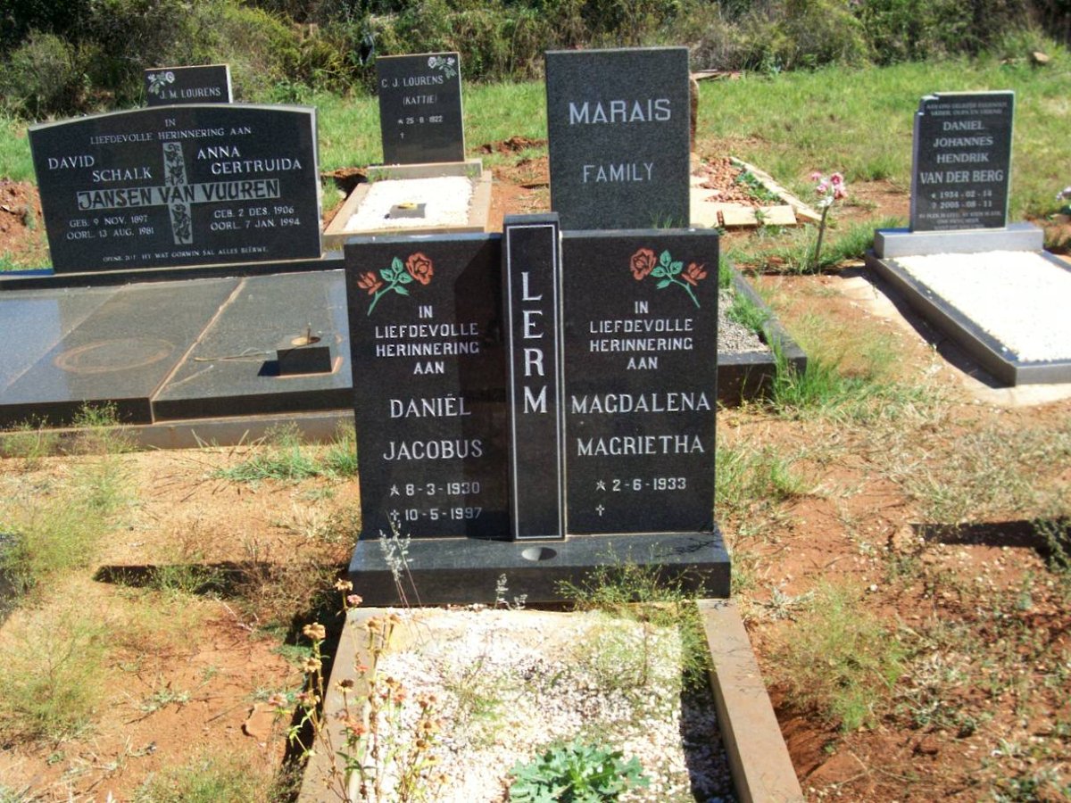 LERM Daniel Jacobus 1930-1997 & Magdalena Magrietha 1933-