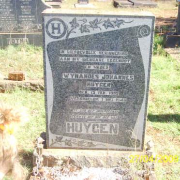 HUYGEN Wynandes Johannes 1???-194?
