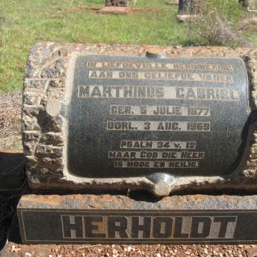 HERHOLDT Marthinus Gabriel 1877-1969