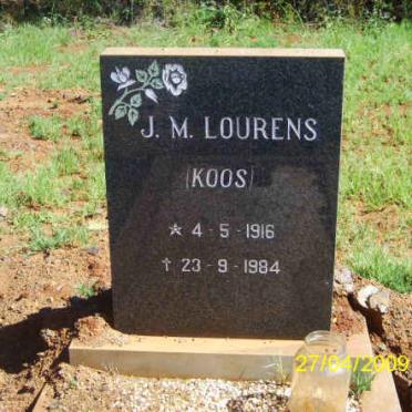 LOURENS J.M. 1916-1984