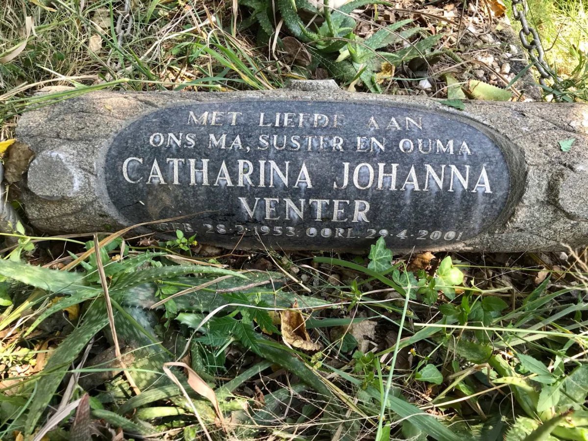 VENTER Catharina Johanna 1953-2001