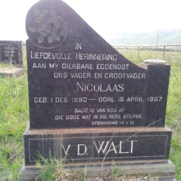 WALT Nicolaas., v.d. 1893-1967