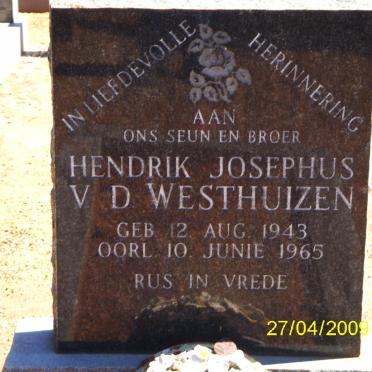 WESTHUIZEN Hendrik Josephus, v.d. 1943-1965