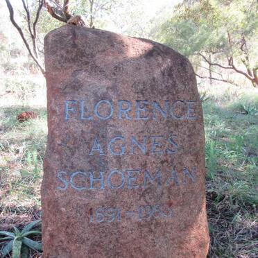 SCHOEMAN Florence Agnes 1891-1983