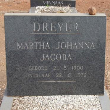 DREYER Martha Johanna Jacoba 1900-1976