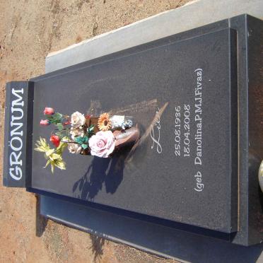 GRONUM Danolina P.M.J. nee FIVAZ 1936-2008