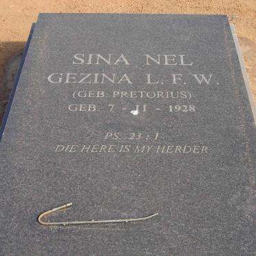 NEL Gezina L.F.W. nee PRETORIUS 1928