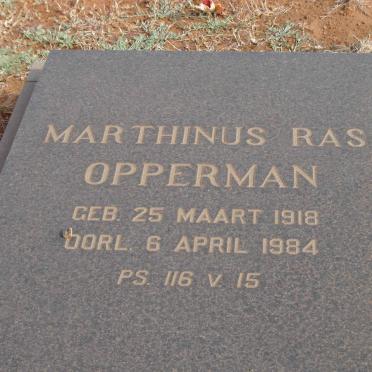 OPPERMAN Marthinus Ras 1918-1984