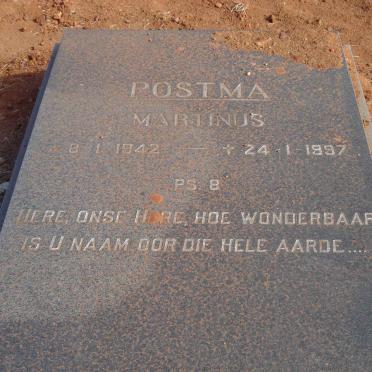 POSTMA Martinus 1942-1997