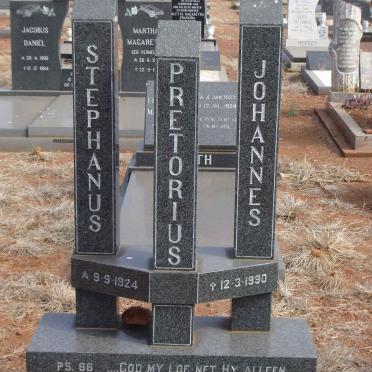 PRETORIUS Stephanus Johannes 1924-1990