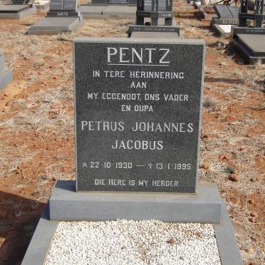 PENTZ Petrus Johannes Jacobus 1930-1995