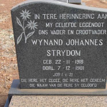 STRYDOM Wynand Johannes 1918-1981