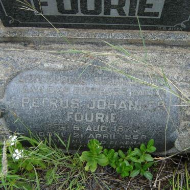 FOURIE Petrus Johannes 1873-1958