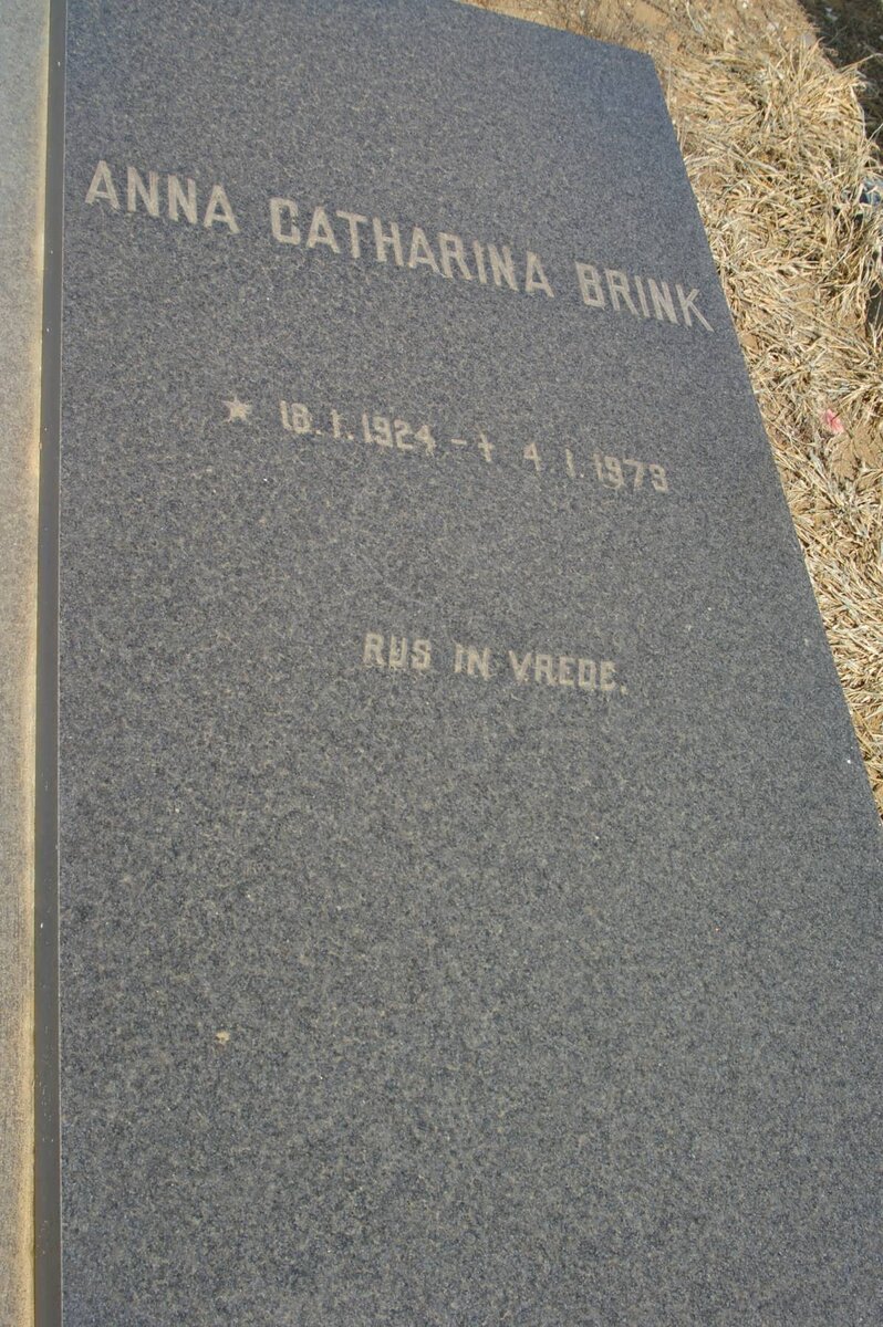 BRINK Anna Catharina 1924-1979