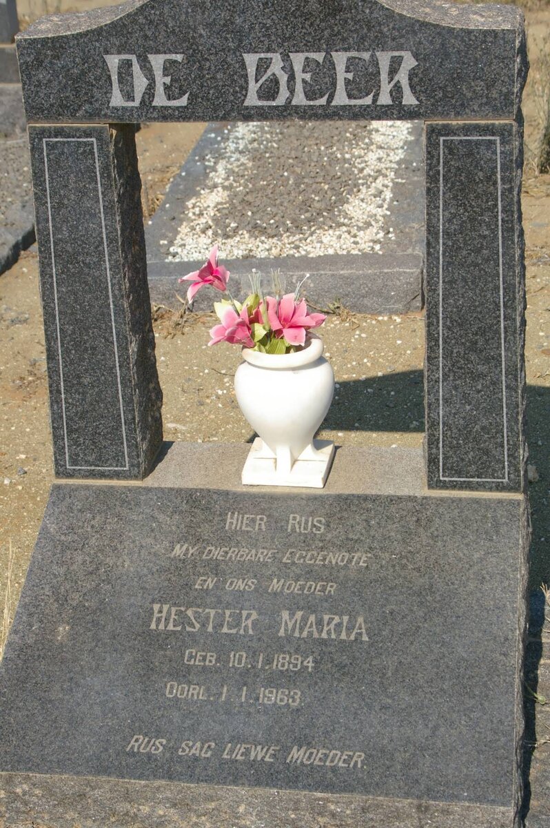 BEER Hester Maria, de 1894-1963