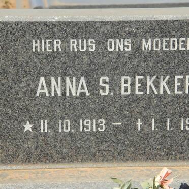BEKKER Anna S. 1913-1981