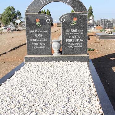 BAILEY Frans Engelbertus 1936-2001 &amp; Maria Perpetua 1930-2001