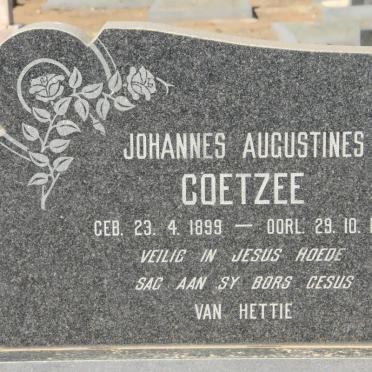 COETZEE Johannes Augustines 1899-1981