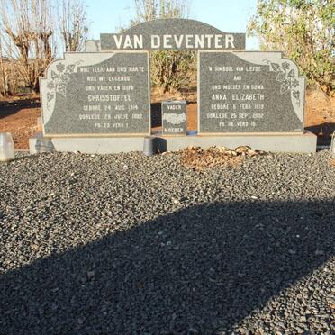 DEVENTER Chrisstoffel, van 1914-1982 &amp; Anna Elizabeth 1919-2002