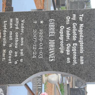 ERASMUS Gabriël Johannes 1929-2007