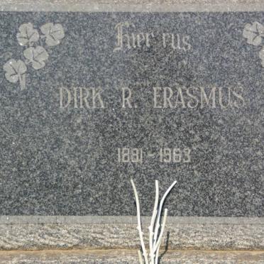 ERASMUS Dirk R. 1881-1963 