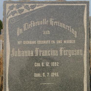 FERGUSON Johanna Francina 1882-1945