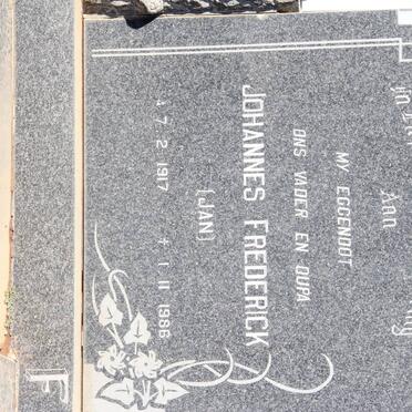 FOURIE Johannes Frederick 1917-1986