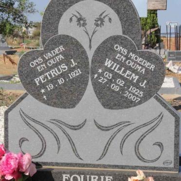 FOURIE Petrus J. 1921- &amp; Willem J. 1925-2007