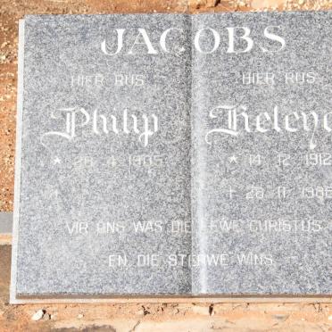JACOBS Philip 1905- &amp; Helena 1912-1988