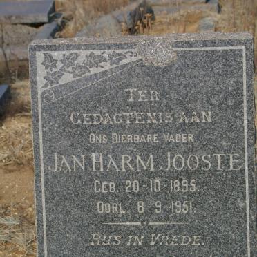 JOOSTE Jan Harm 1895-1951