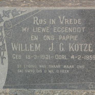 KOTZÉ Willem J.G. 1921-1959