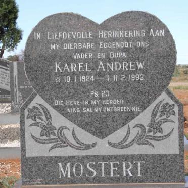 MOSTERT Karel Andrew 1924-1993