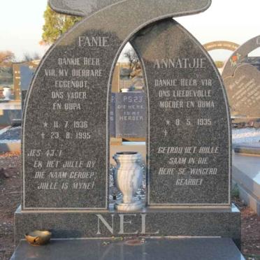 NEL Fanie 1936-1995 &amp; Annatjie 1935-
