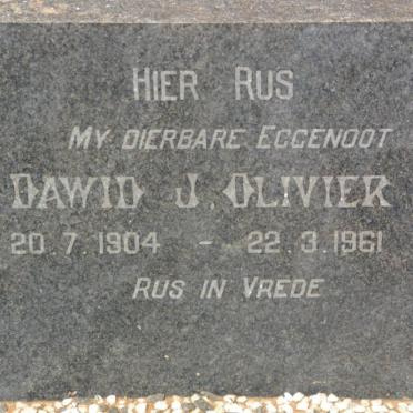 OLIVIER Dawid J. 1904-1961