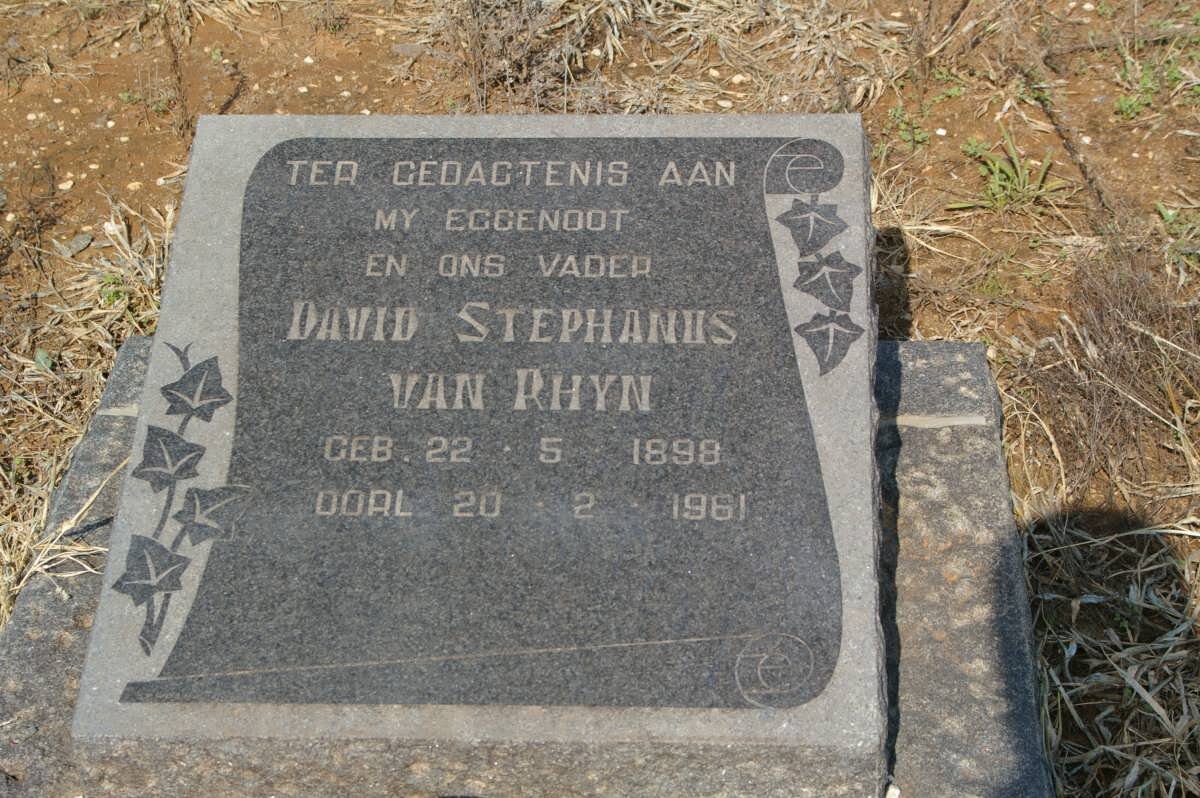 RHYN David Stephanus, van 1898-1961
