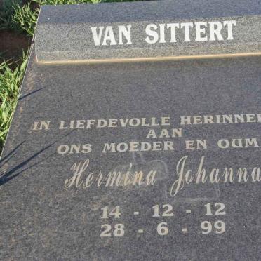 SITTERT Hermina Johanna, van 1912-1999