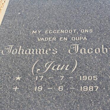 WYK Johannes Jacobus, van 1905-1987