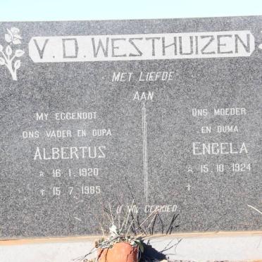 WESTHUYZEN Albertus, v.d. 1920-1985 &amp; Engela 1924-
