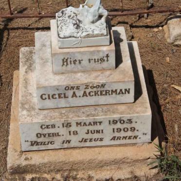 ACKERMAN Cicel A. 1903-1909
