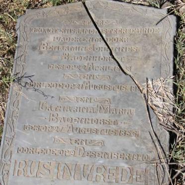 BADENHORST Benjamin Johannes 1858-19? &amp; Catharina Maria 1856-1910