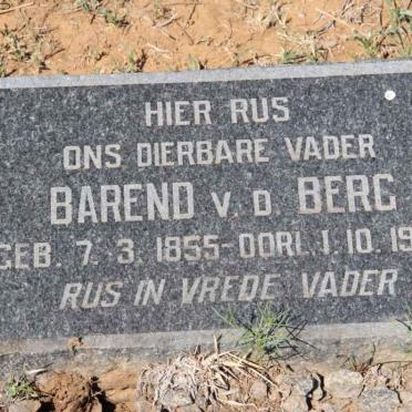 BERG Barend, van den 1855-1939